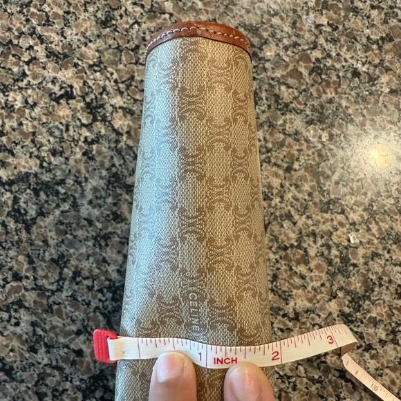 Celine Rare Vintage clutch/pouch Tan/Caramel EUC - Picture 13 of 13